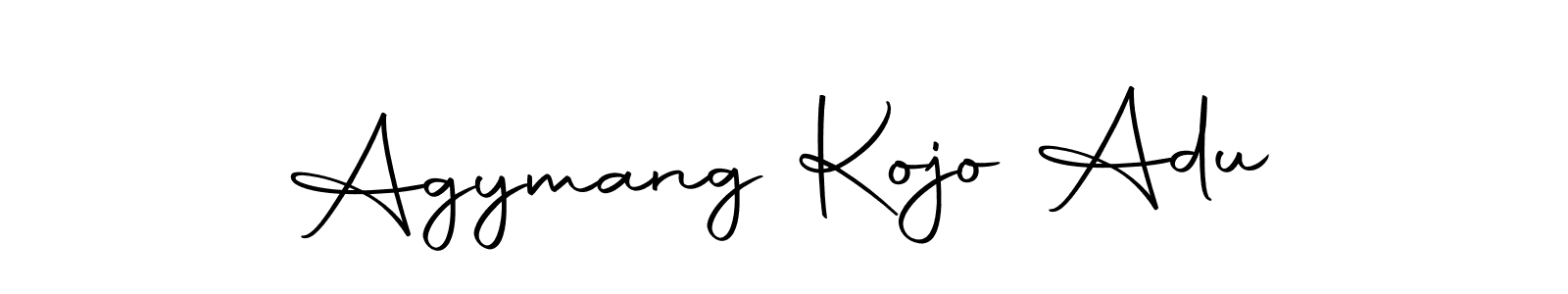 Design your own signature with our free online signature maker. With this signature software, you can create a handwritten (Autography-DOLnW) signature for name Agymang Kojo Adu. Agymang Kojo Adu signature style 10 images and pictures png