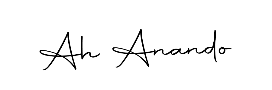 Make a beautiful signature design for name Ah Anando. With this signature (Autography-DOLnW) style, you can create a handwritten signature for free. Ah Anando signature style 10 images and pictures png