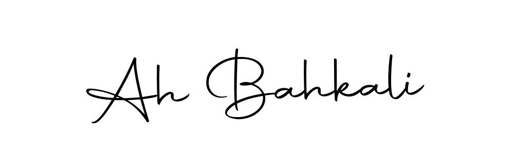 Create a beautiful signature design for name Ah Bahkali. With this signature (Autography-DOLnW) fonts, you can make a handwritten signature for free. Ah Bahkali signature style 10 images and pictures png