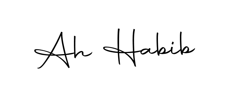 The best way (Autography-DOLnW) to make a short signature is to pick only two or three words in your name. The name Ah Habib include a total of six letters. For converting this name. Ah Habib signature style 10 images and pictures png