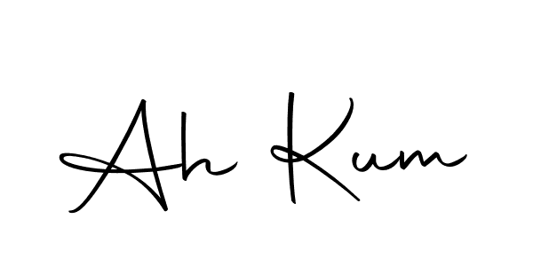 Design your own signature with our free online signature maker. With this signature software, you can create a handwritten (Autography-DOLnW) signature for name Ah Kum. Ah Kum signature style 10 images and pictures png