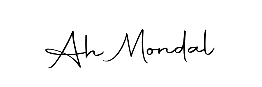 Create a beautiful signature design for name Ah Mondal. With this signature (Autography-DOLnW) fonts, you can make a handwritten signature for free. Ah Mondal signature style 10 images and pictures png