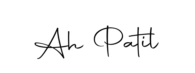 You should practise on your own different ways (Autography-DOLnW) to write your name (Ah Patil) in signature. don't let someone else do it for you. Ah Patil signature style 10 images and pictures png