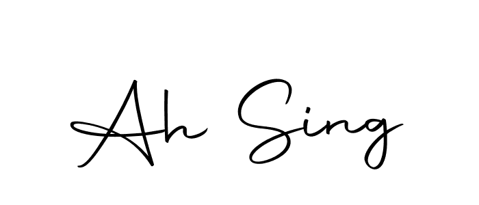 This is the best signature style for the Ah Sing name. Also you like these signature font (Autography-DOLnW). Mix name signature. Ah Sing signature style 10 images and pictures png