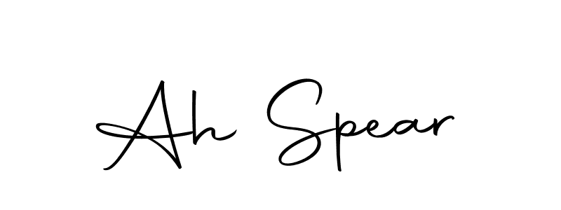 Create a beautiful signature design for name Ah Spear. With this signature (Autography-DOLnW) fonts, you can make a handwritten signature for free. Ah Spear signature style 10 images and pictures png