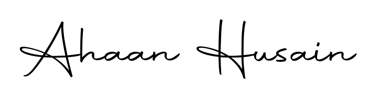 Designed for modern professionals: Ahaan Husain name signature crafted with Autography-DOLnW script. Ready for digital PDF workflows. Ahaan Husain signature style 10 images and pictures png