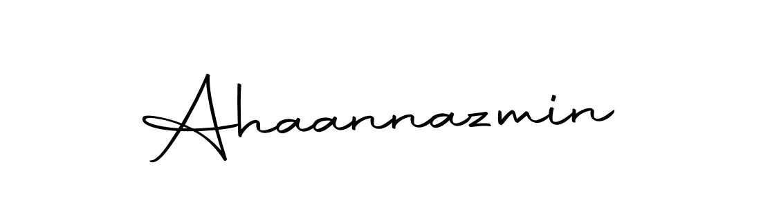 Use a signature maker to create a handwritten signature online. With this signature software, you can design (Autography-DOLnW) your own signature for name Ahaannazmin. Ahaannazmin signature style 10 images and pictures png