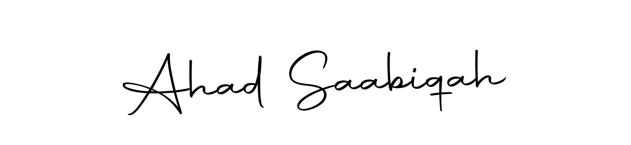 You should practise on your own different ways (Autography-DOLnW) to write your name (Ahad Saabiqah) in signature. don't let someone else do it for you. Ahad Saabiqah signature style 10 images and pictures png