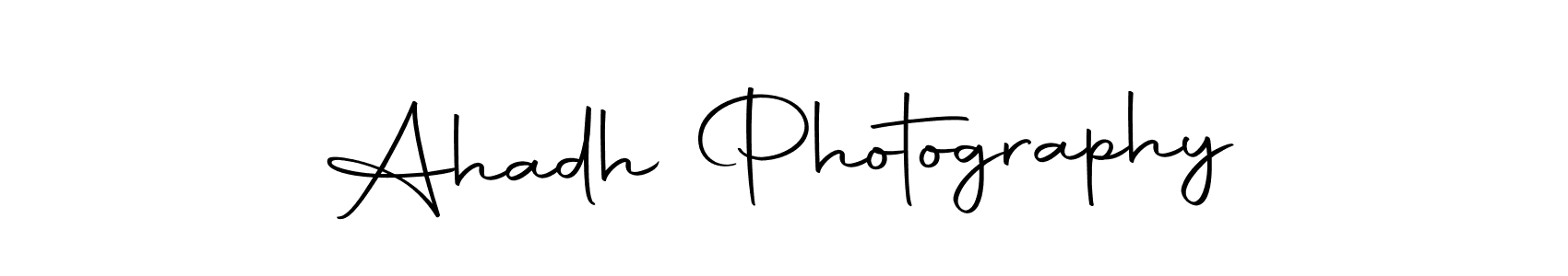 How to make Ahadh Photography name signature. Use Autography-DOLnW style for creating short signs online. This is the latest handwritten sign. Ahadh Photography signature style 10 images and pictures png