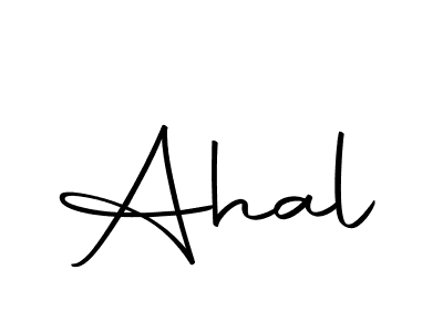 Create a beautiful signature design for name Ahal. With this signature (Autography-DOLnW) fonts, you can make a handwritten signature for free. Ahal signature style 10 images and pictures png