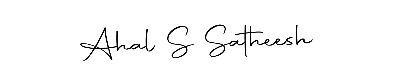 Design your own signature with our free online signature maker. With this signature software, you can create a handwritten (Autography-DOLnW) signature for name Ahal S Satheesh. Ahal S Satheesh signature style 10 images and pictures png