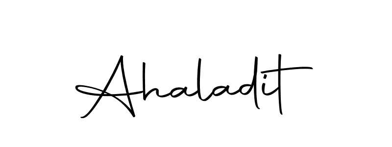 Design your own signature with our free online signature maker. With this signature software, you can create a handwritten (Autography-DOLnW) signature for name Ahaladit. Ahaladit signature style 10 images and pictures png