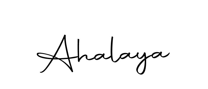Make a beautiful signature design for name Ahalaya. With this signature (Autography-DOLnW) style, you can create a handwritten signature for free. Ahalaya signature style 10 images and pictures png