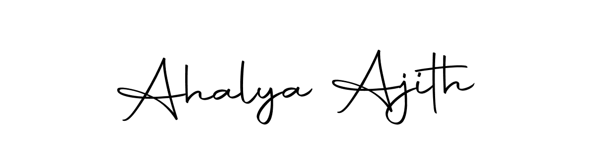 The best way (Autography-DOLnW) to make a short signature is to pick only two or three words in your name. The name Ahalya Ajith include a total of six letters. For converting this name. Ahalya Ajith signature style 10 images and pictures png