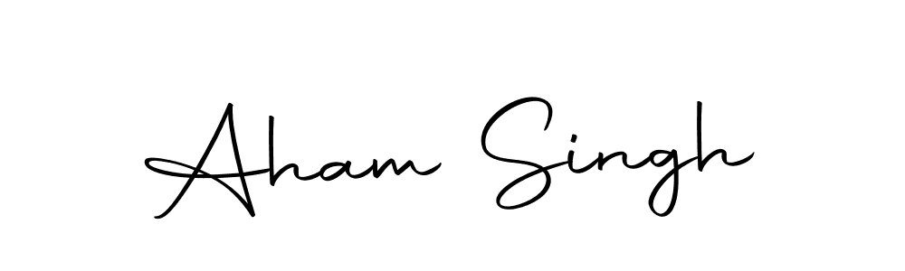 Make a beautiful signature design for name Aham Singh. Use this online signature maker to create a handwritten signature for free. Aham Singh signature style 10 images and pictures png