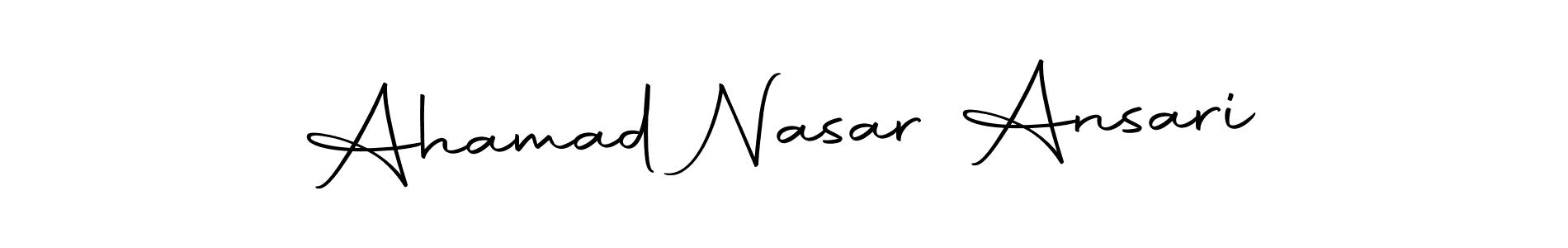 Similarly Autography-DOLnW is the best handwritten signature design. Signature creator online .You can use it as an online autograph creator for name Ahamad Nasar Ansari. Ahamad Nasar Ansari signature style 10 images and pictures png