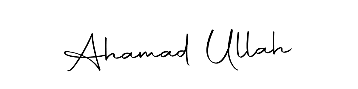 This is the best signature style for the Ahamad Ullah name. Also you like these signature font (Autography-DOLnW). Mix name signature. Ahamad Ullah signature style 10 images and pictures png