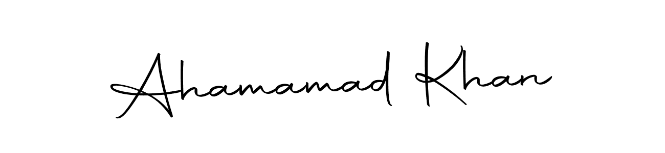 Also we have Ahamamad Khan name is the best signature style. Create professional handwritten signature collection using Autography-DOLnW autograph style. Ahamamad Khan signature style 10 images and pictures png