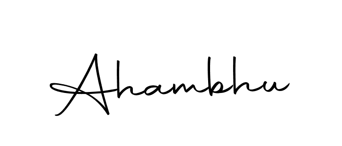Ahambhu stylish signature style. Best Handwritten Sign (Autography-DOLnW) for my name. Handwritten Signature Collection Ideas for my name Ahambhu. Ahambhu signature style 10 images and pictures png