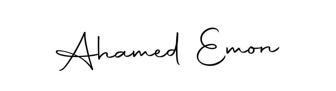 It looks lik you need a new signature style for name Ahamed Emon. Design unique handwritten (Autography-DOLnW) signature with our free signature maker in just a few clicks. Ahamed Emon signature style 10 images and pictures png