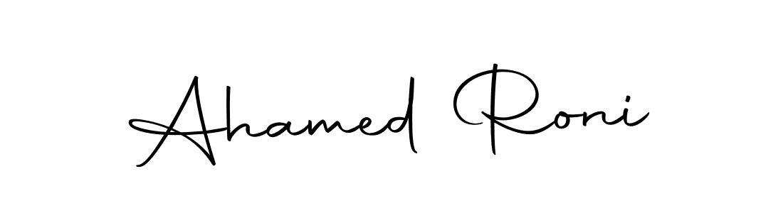 Also we have Ahamed Roni name is the best signature style. Create professional handwritten signature collection using Autography-DOLnW autograph style. Ahamed Roni signature style 10 images and pictures png