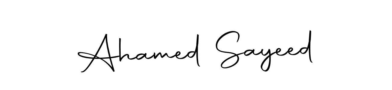 Use a signature maker to create a handwritten signature online. With this signature software, you can design (Autography-DOLnW) your own signature for name Ahamed Sayeed. Ahamed Sayeed signature style 10 images and pictures png