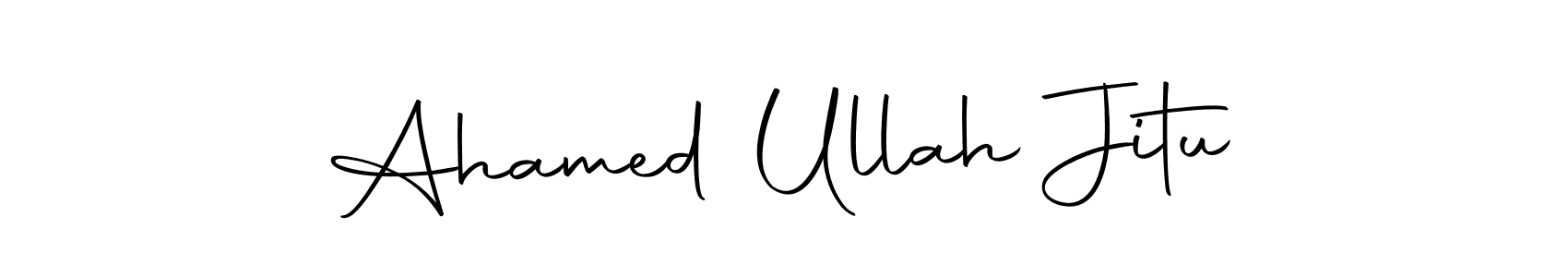 Create a beautiful signature design for name Ahamed Ullah Jitu. With this signature (Autography-DOLnW) fonts, you can make a handwritten signature for free. Ahamed Ullah Jitu signature style 10 images and pictures png