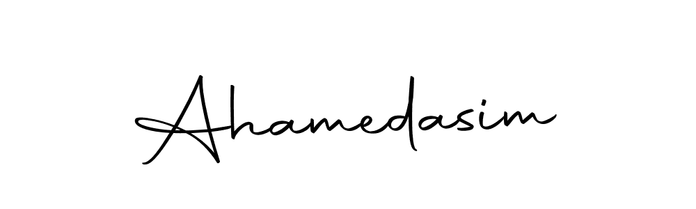 You can use this online signature creator to create a handwritten signature for the name Ahamedasim. This is the best online autograph maker. Ahamedasim signature style 10 images and pictures png