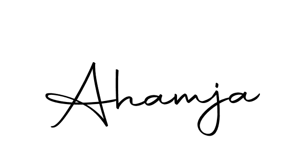 Ahamja stylish signature style. Best Handwritten Sign (Autography-DOLnW) for my name. Handwritten Signature Collection Ideas for my name Ahamja. Ahamja signature style 10 images and pictures png