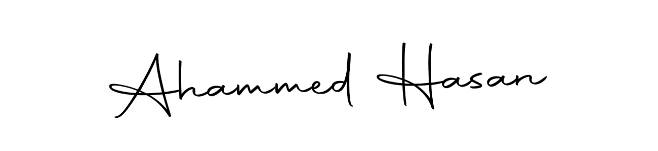 Use a signature maker to create a handwritten signature online. With this signature software, you can design (Autography-DOLnW) your own signature for name Ahammed Hasan. Ahammed Hasan signature style 10 images and pictures png