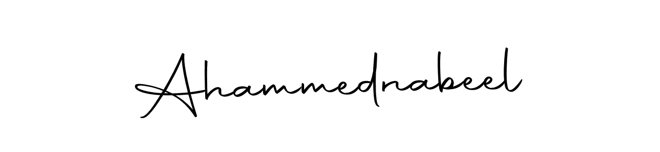 Create a beautiful signature design for name Ahammednabeel. With this signature (Autography-DOLnW) fonts, you can make a handwritten signature for free. Ahammednabeel signature style 10 images and pictures png