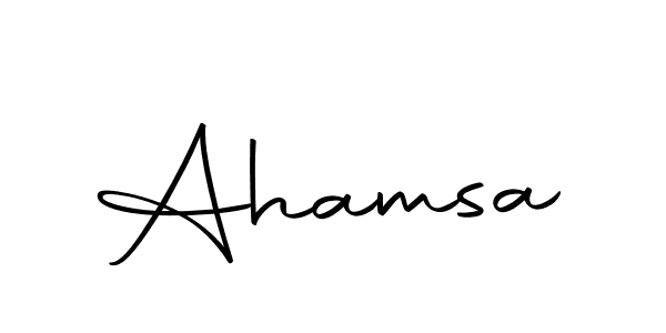 You should practise on your own different ways (Autography-DOLnW) to write your name (Ahamsa) in signature. don't let someone else do it for you. Ahamsa signature style 10 images and pictures png