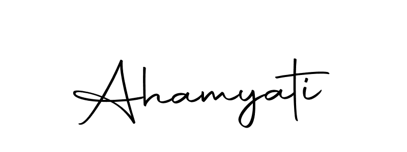 Ahamyati stylish signature style. Best Handwritten Sign (Autography-DOLnW) for my name. Handwritten Signature Collection Ideas for my name Ahamyati. Ahamyati signature style 10 images and pictures png