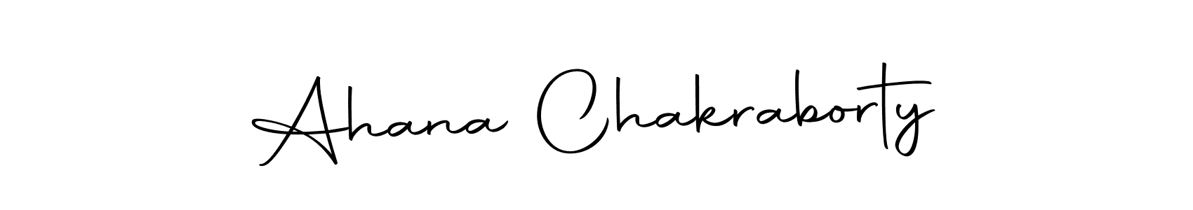 Create a beautiful signature design for name Ahana Chakraborty. With this signature (Autography-DOLnW) fonts, you can make a handwritten signature for free. Ahana Chakraborty signature style 10 images and pictures png