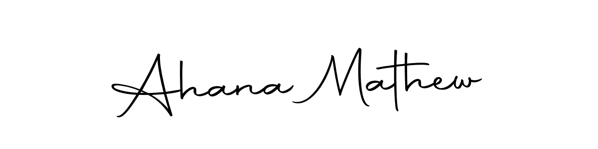 The best way (Autography-DOLnW) to make a short signature is to pick only two or three words in your name. The name Ahana Mathew include a total of six letters. For converting this name. Ahana Mathew signature style 10 images and pictures png