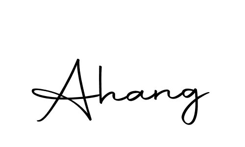 Design your own signature with our free online signature maker. With this signature software, you can create a handwritten (Autography-DOLnW) signature for name Ahang. Ahang signature style 10 images and pictures png