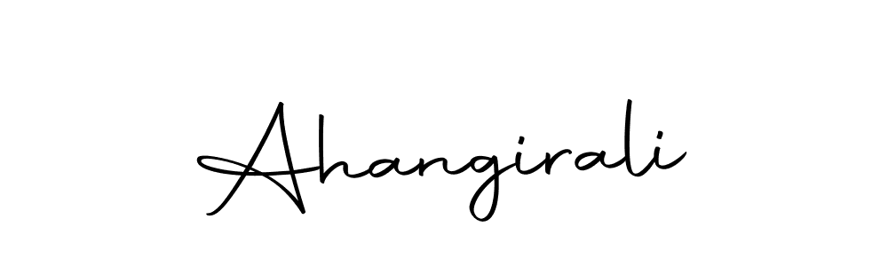 You should practise on your own different ways (Autography-DOLnW) to write your name (Ahangirali) in signature. don't let someone else do it for you. Ahangirali signature style 10 images and pictures png