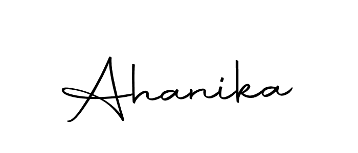 Create a beautiful signature design for name Ahanika. With this signature (Autography-DOLnW) fonts, you can make a handwritten signature for free. Ahanika signature style 10 images and pictures png