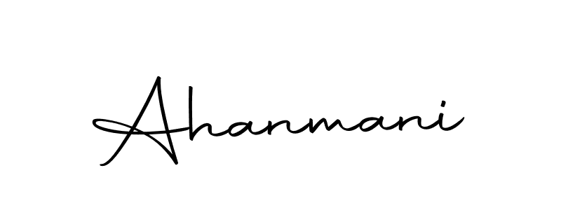 Use a signature maker to create a handwritten signature online. With this signature software, you can design (Autography-DOLnW) your own signature for name Ahanmani. Ahanmani signature style 10 images and pictures png