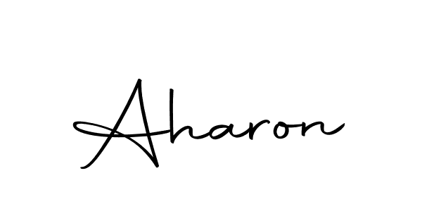 Aharon stylish signature style. Best Handwritten Sign (Autography-DOLnW) for my name. Handwritten Signature Collection Ideas for my name Aharon. Aharon signature style 10 images and pictures png