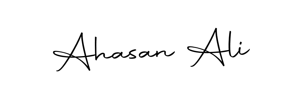 You should practise on your own different ways (Autography-DOLnW) to write your name (Ahasan Ali) in signature. don't let someone else do it for you. Ahasan Ali signature style 10 images and pictures png