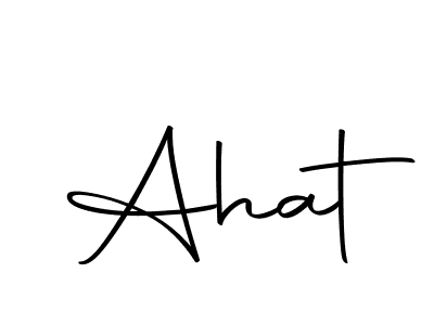 Design your own signature with our free online signature maker. With this signature software, you can create a handwritten (Autography-DOLnW) signature for name Ahat. Ahat signature style 10 images and pictures png