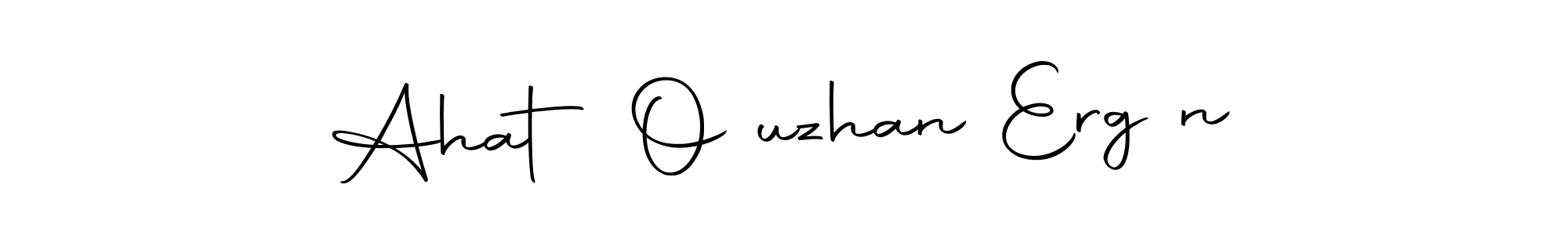 How to make Ahat Oğuzhan Ergİn name signature. Use Autography-DOLnW style for creating short signs online. This is the latest handwritten sign. Ahat Oğuzhan Ergİn signature style 10 images and pictures png