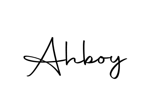 Make a beautiful signature design for name Ahboy. With this signature (Autography-DOLnW) style, you can create a handwritten signature for free. Ahboy signature style 10 images and pictures png