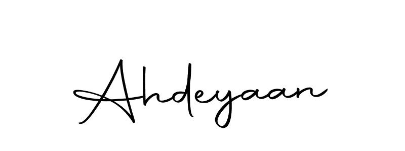 Make a beautiful signature design for name Ahdeyaan. With this signature (Autography-DOLnW) style, you can create a handwritten signature for free. Ahdeyaan signature style 10 images and pictures png