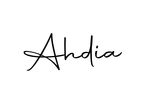 Design your own signature with our free online signature maker. With this signature software, you can create a handwritten (Autography-DOLnW) signature for name Ahdia. Ahdia signature style 10 images and pictures png