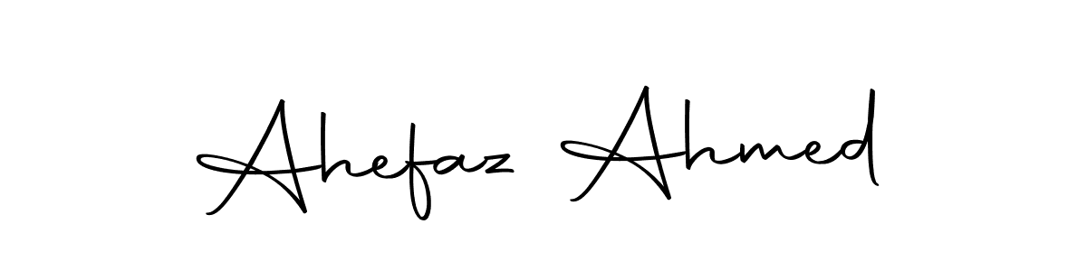 The best way (Autography-DOLnW) to make a short signature is to pick only two or three words in your name. The name Ahefaz Ahmed include a total of six letters. For converting this name. Ahefaz Ahmed signature style 10 images and pictures png