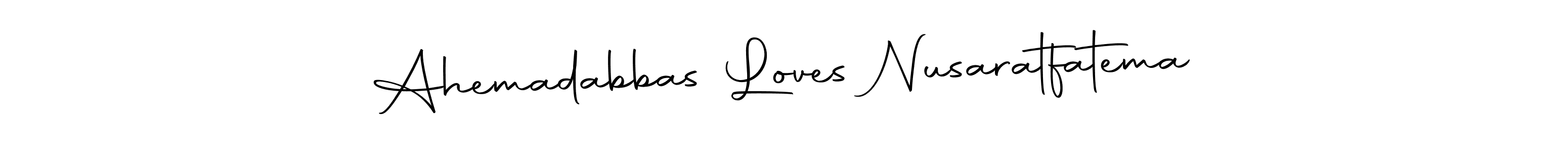 This is the best signature style for the Ahemadabbas Loves Nusaratfatema name. Also you like these signature font (Autography-DOLnW). Mix name signature. Ahemadabbas Loves Nusaratfatema signature style 10 images and pictures png