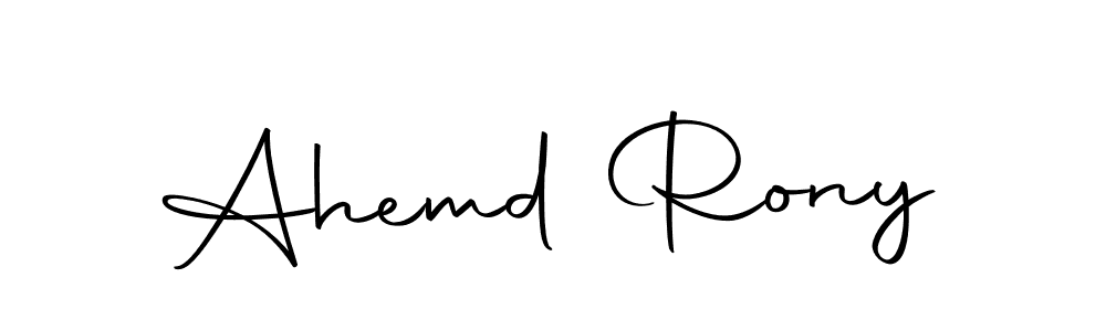 The best way (Autography-DOLnW) to make a short signature is to pick only two or three words in your name. The name Ahemd Rony include a total of six letters. For converting this name. Ahemd Rony signature style 10 images and pictures png