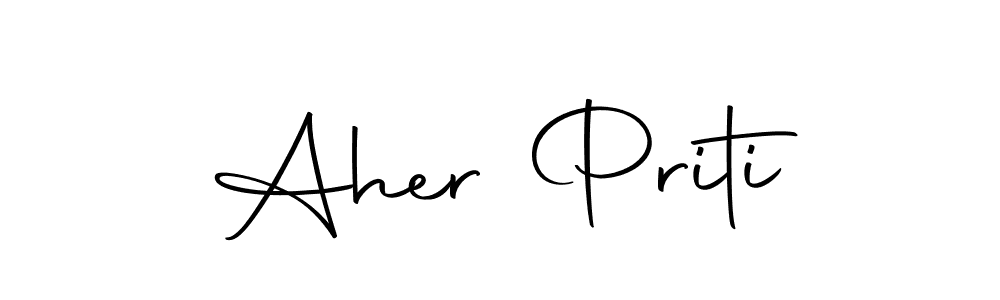 How to make Aher Priti signature? Autography-DOLnW is a professional autograph style. Create handwritten signature for Aher Priti name. Aher Priti signature style 10 images and pictures png